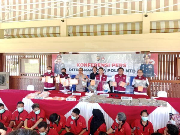 Polda NTB Gempur Narkoba, 31 Kg Ganja dan Ratusan Gram Sabu Disita dalam 3 Bulan